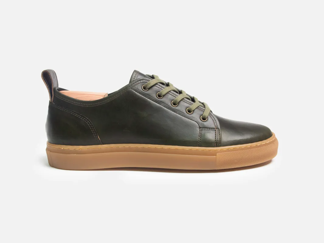 Rose Anvil X GORAL SMUGS Low Top Sneaker - Horween Forest Green PRE-ORDER sold by GORAL
