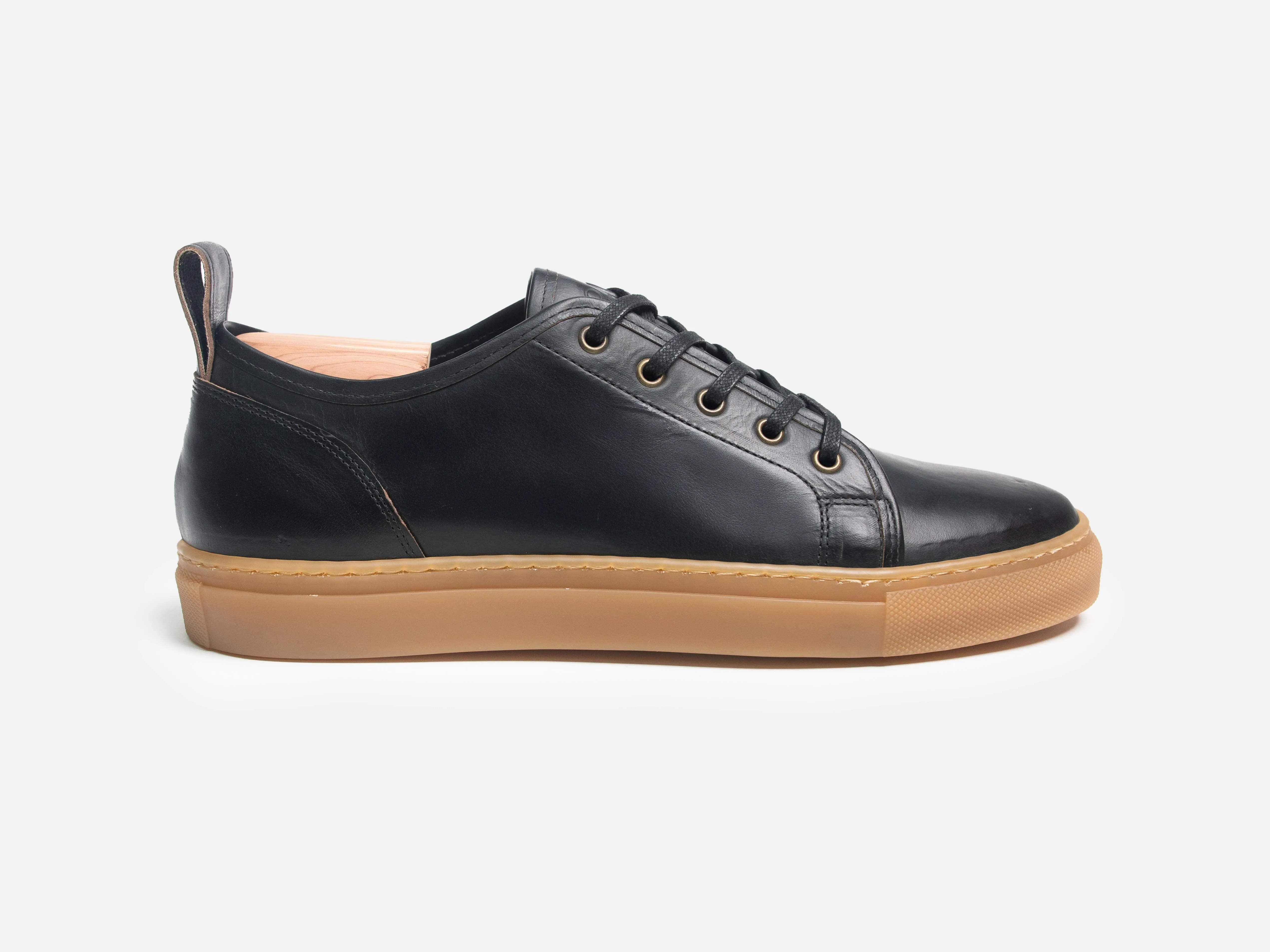 Rose Anvil X GORAL SMUGS Low Top Sneaker - Horween Black PRE-ORDER sold by GORAL