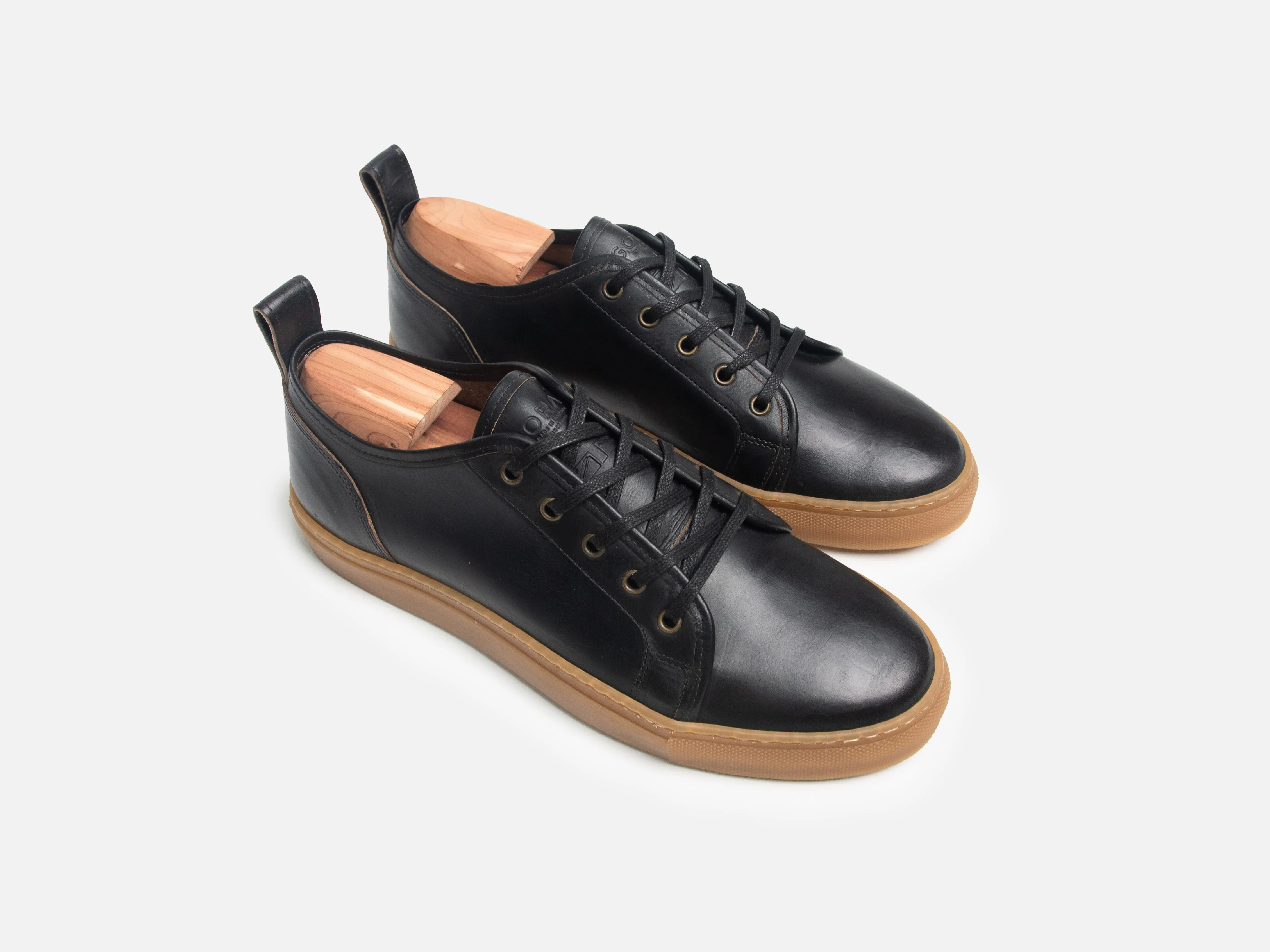 Rose Anvil X GORAL SMUGS Low Top Sneaker - Horween Black PRE-ORDER sold by GORAL product image thumbnail 3