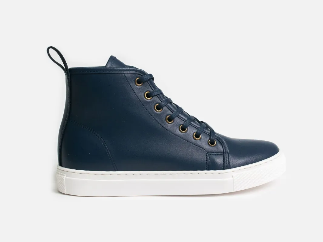 EYAM High Top Sneaker - Calfskin Nappa Navy (Womens) sold by GORAL