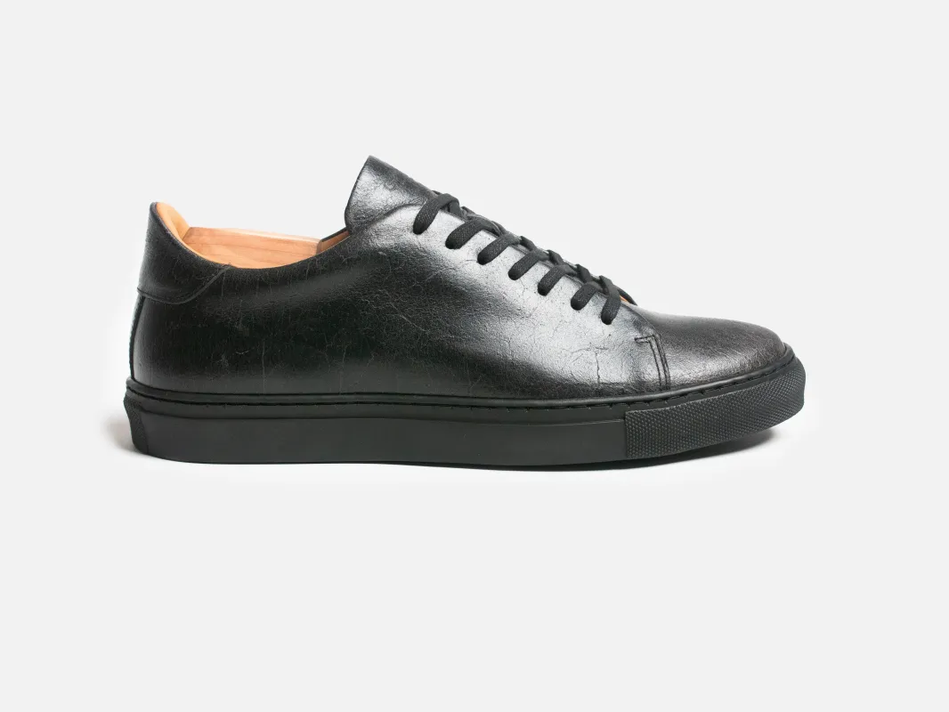 The Mellor II Sneaker - Charles F Stead Crazy Cow Black made by GORAL