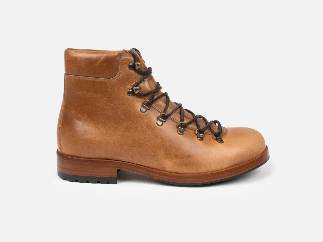 The HAROLD Hiking Boot - Horween Natural Leather made by GORAL
