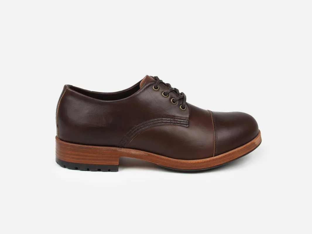 The CASTLETON Shoe - Horween Dark Brown Leather made by GORAL