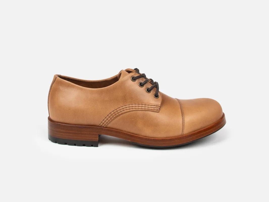 The CASTLETON Shoe - Horween Naturtal Leather made by GORAL