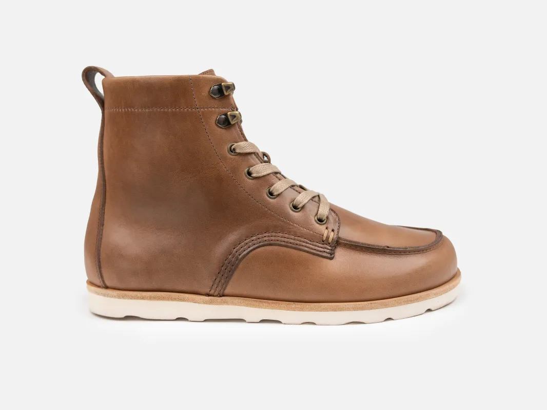 PORTER Barefoot Apron Boot - Natural Horween Chromexcel Leather made by GORAL