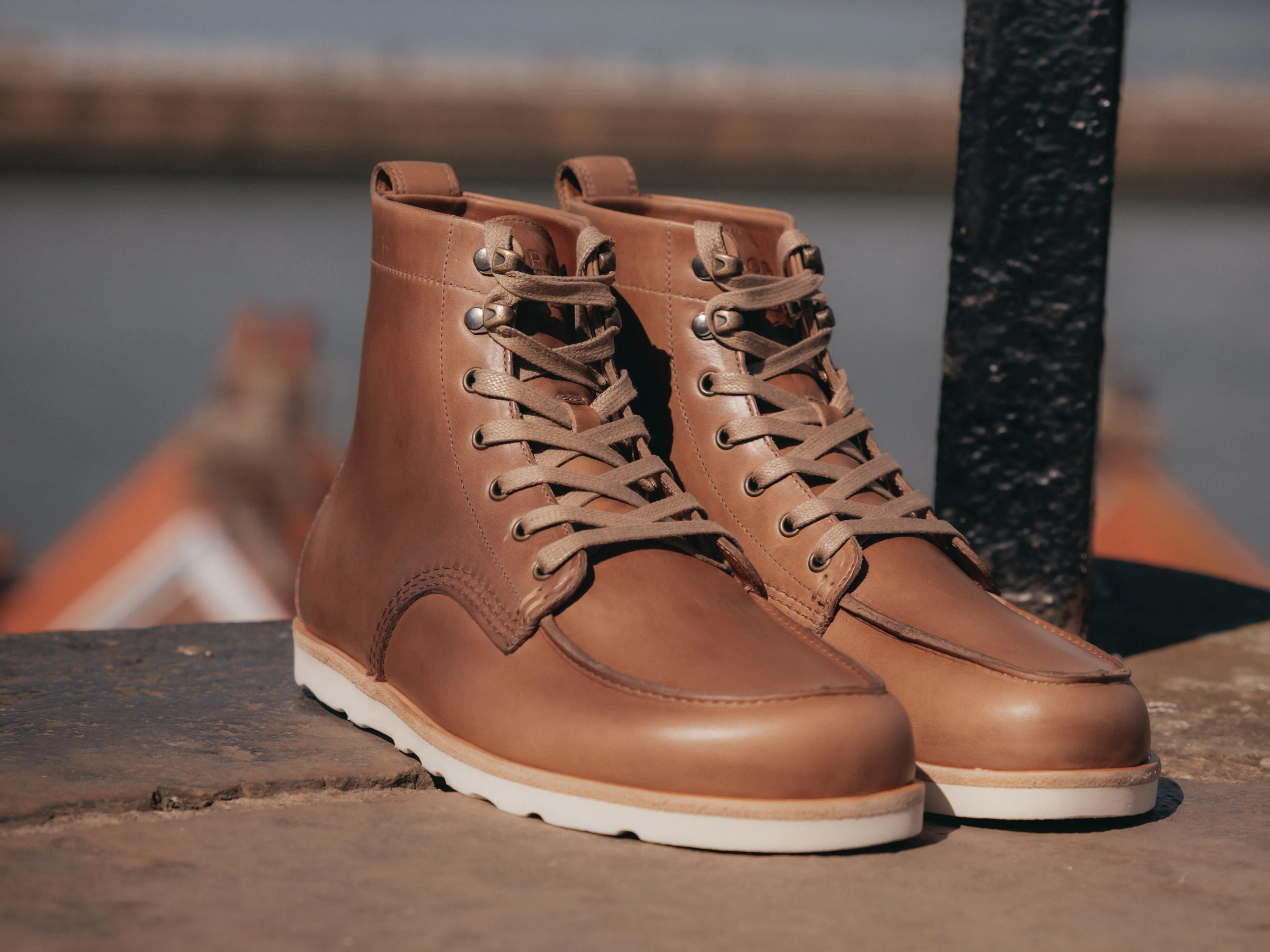 PORTER Barefoot Apron Boot - Natural Horween Chromexcel Leather sold by GORAL product image thumbnail 4