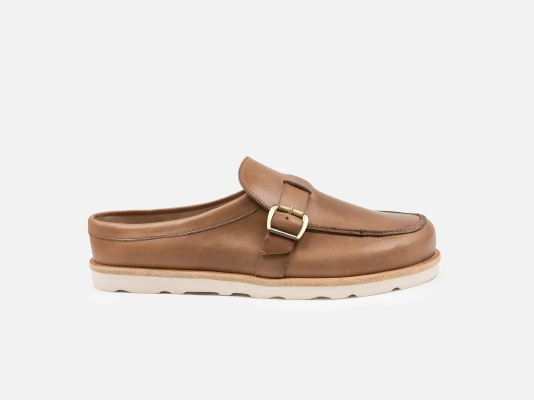 MEERS Barefoot Mules - Natural Horween Chromexcel Leather made by GORAL