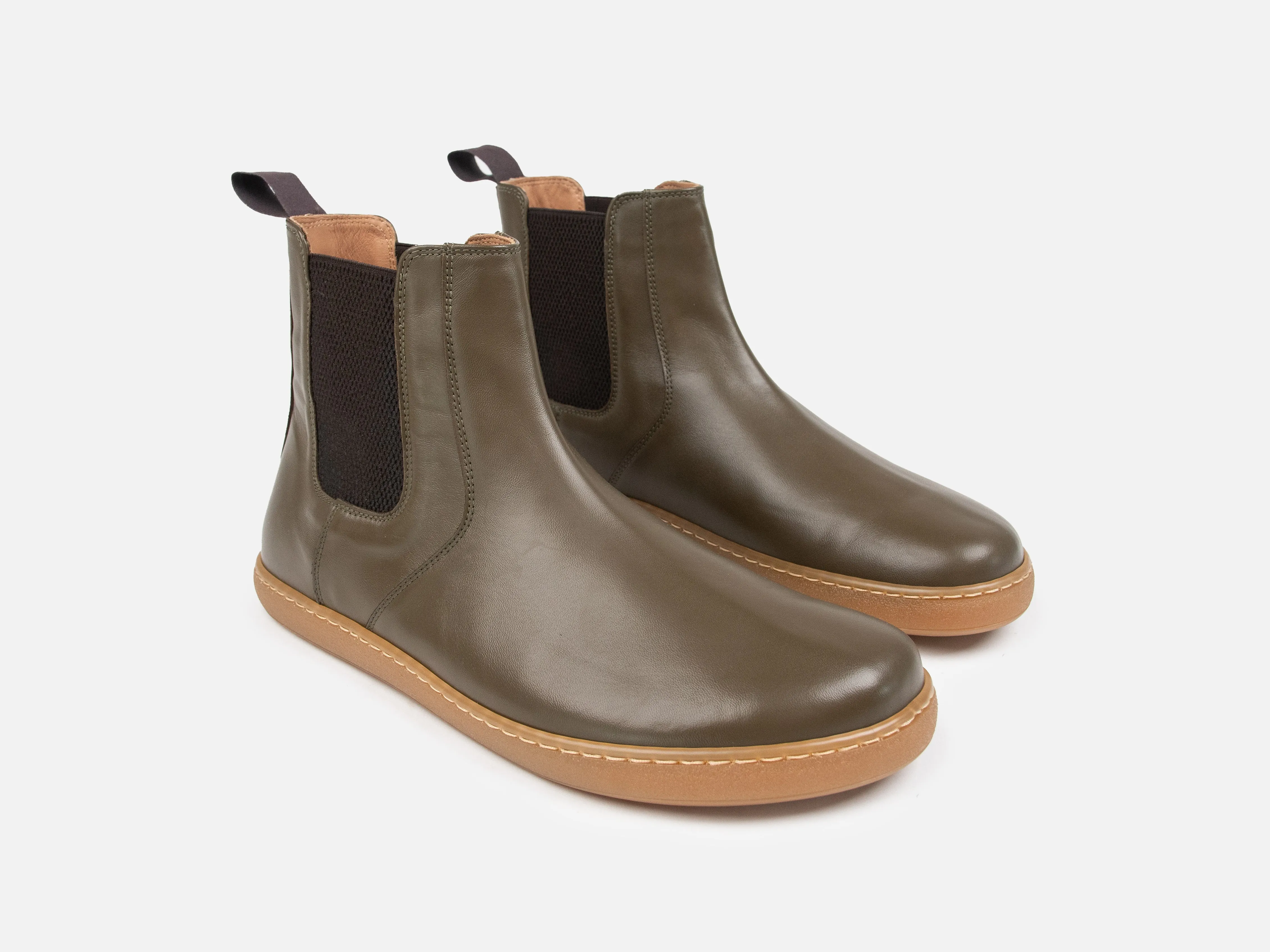 BIRLEY Barefoot Chelsea Boot - Green Calfskin Nappa Leather sold by GORAL product image thumbnail 2