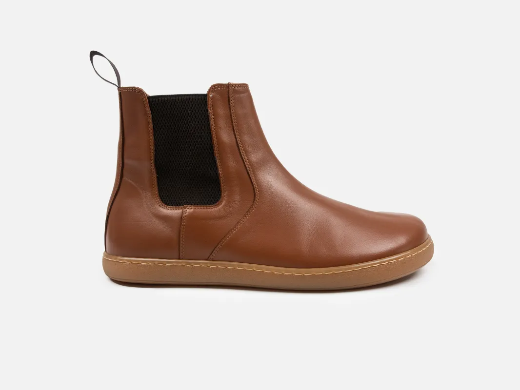BIRLEY Barefoot Chelsea Boot - Natural Calfskin Nappa Leather made by GORAL