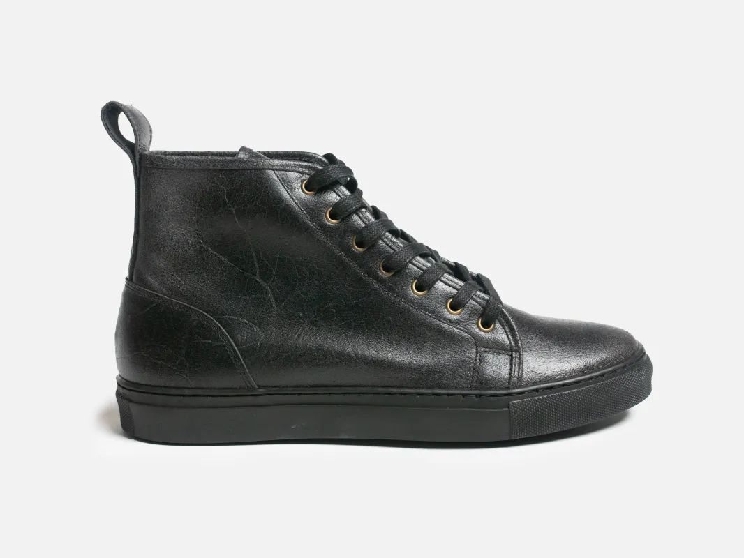SMUGS Rose Anvil X GORAL High Top Sneaker 2.0 - Charles F Stead Crazy Cow Black made by GORAL