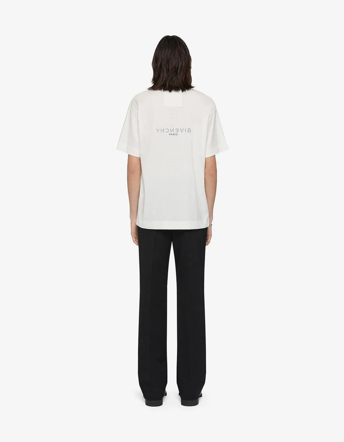 Givenchy White Reverse Logo T-Shirt sold by Zoo Fashions product image thumbnail 3