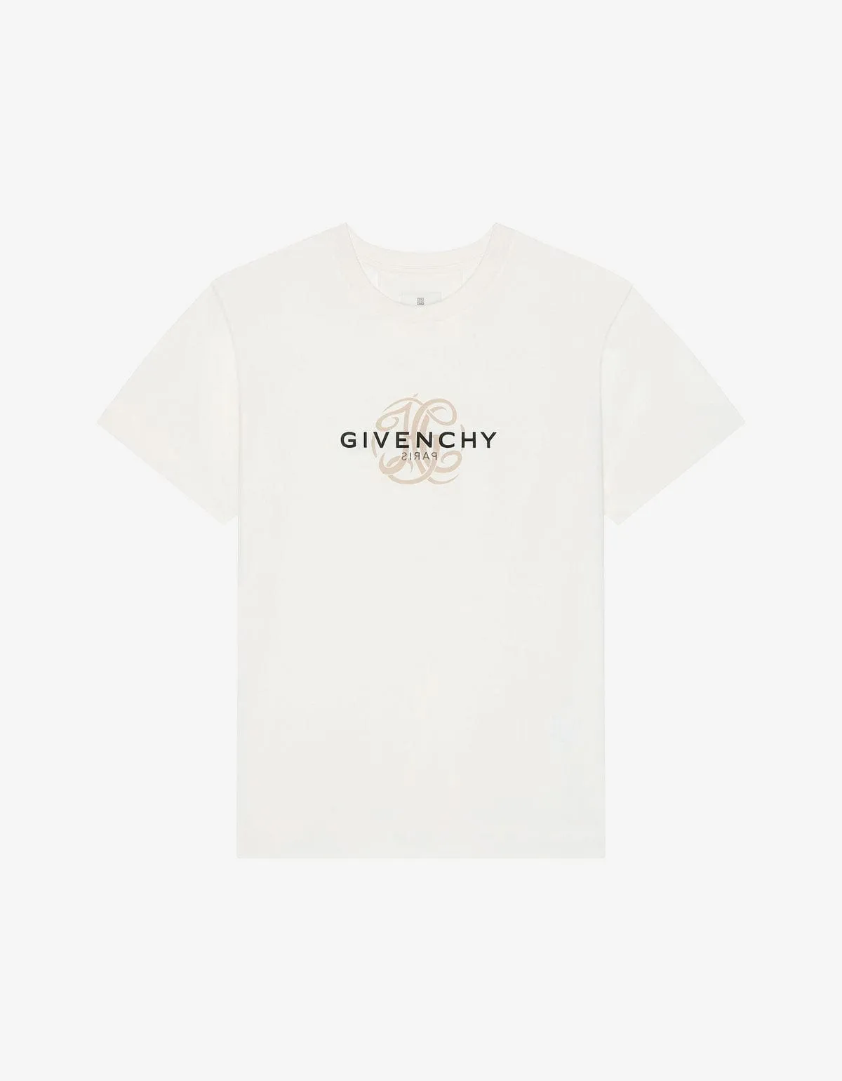 Givenchy White Reverse Logo T-Shirt sold by Zoo Fashions