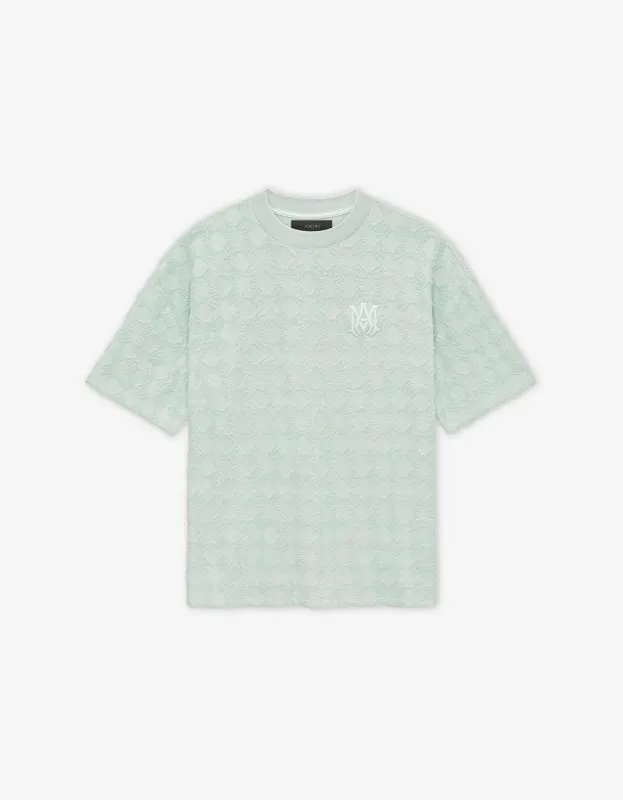 Amiri Green MA Quad Towelling Oversized T-Shirt sold by Zoo Fashions