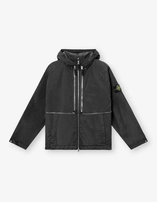 Stone Island Black Nylon Metal Watro-TC Jacket sold by Zoo Fashions