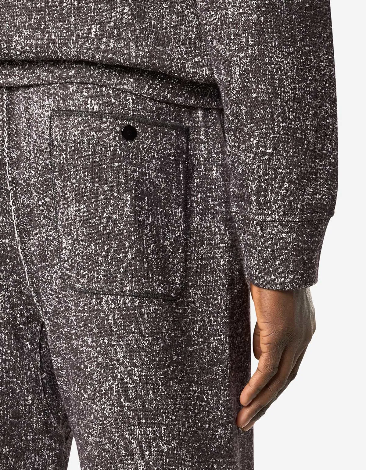 Stone Island Burgundy Melange Print Shorts sold by Zoo Fashions product image thumbnail 5