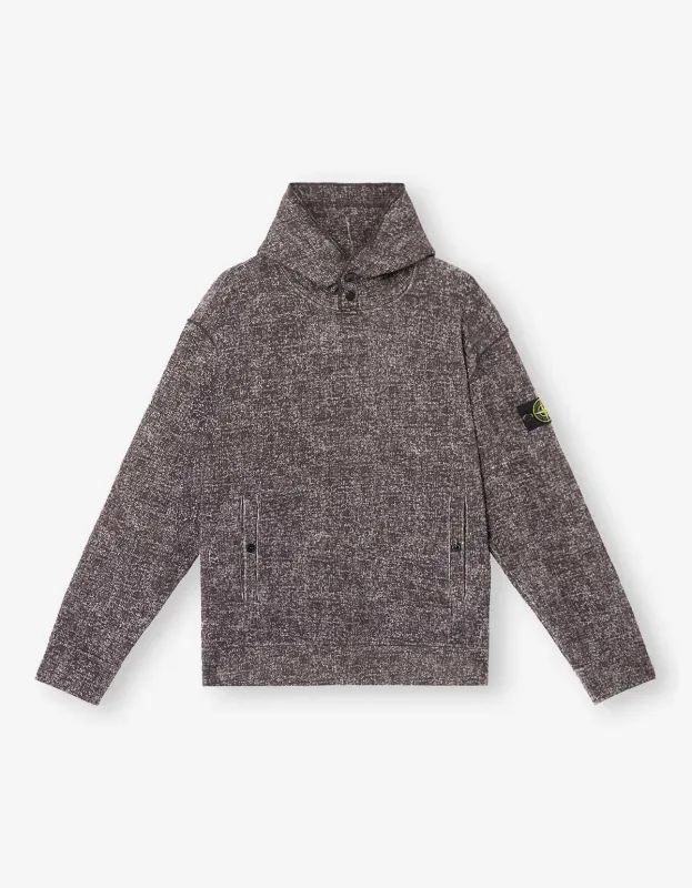 Stone Island Burgundy Melange Print Hoodie sold by Zoo Fashions