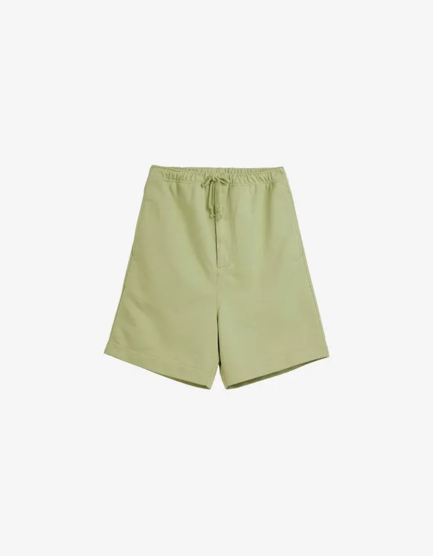 Y-3 Green Logo Sweat Shorts sold by Zoo Fashions