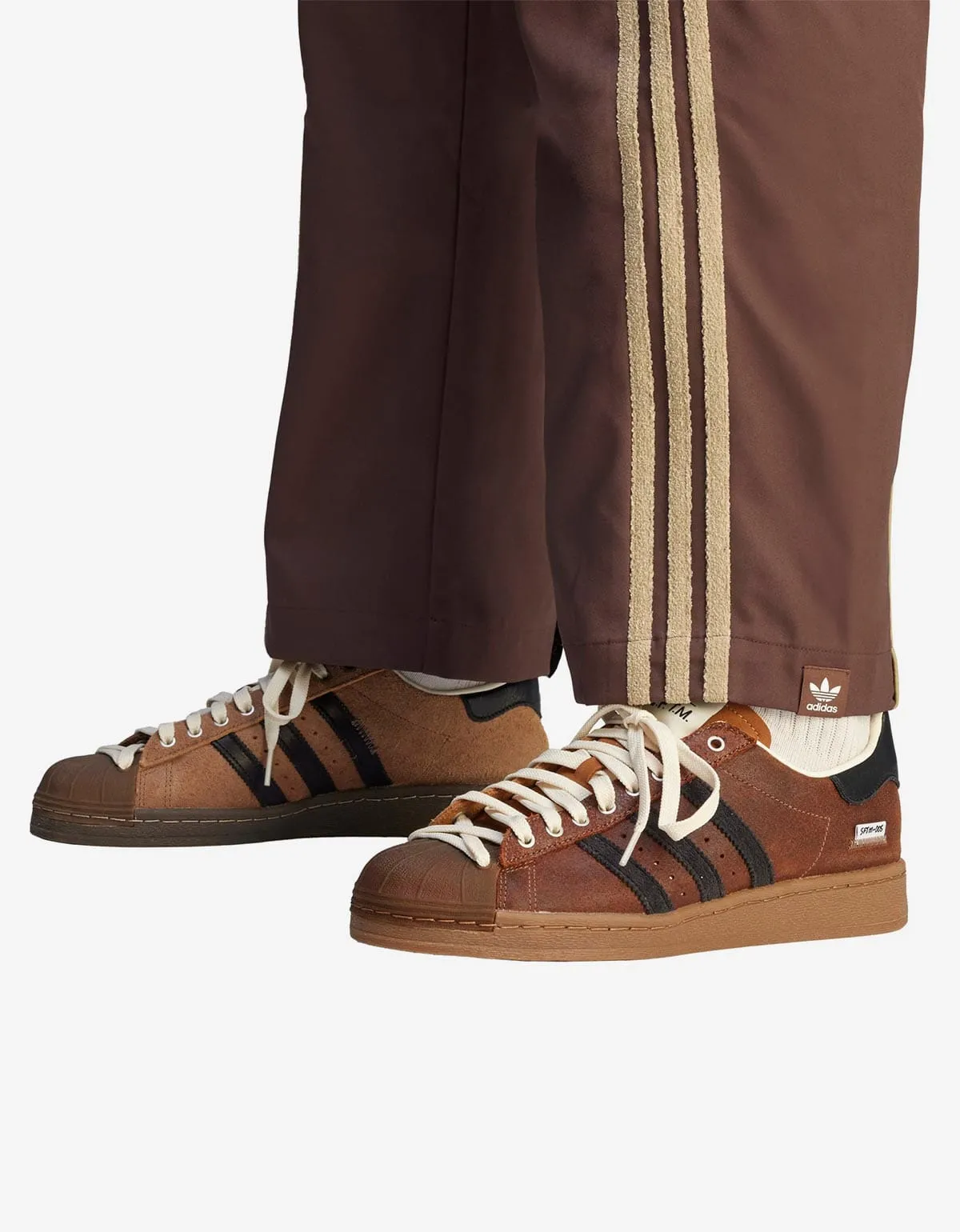 SFTM x Adidas 005 Brown Spring Woven Joggers sold by Zoo Fashions product image thumbnail 4