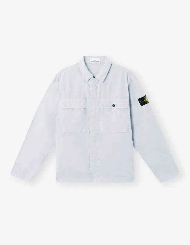 Stone Island Blue Paracadute Overshirt sold by Zoo Fashions