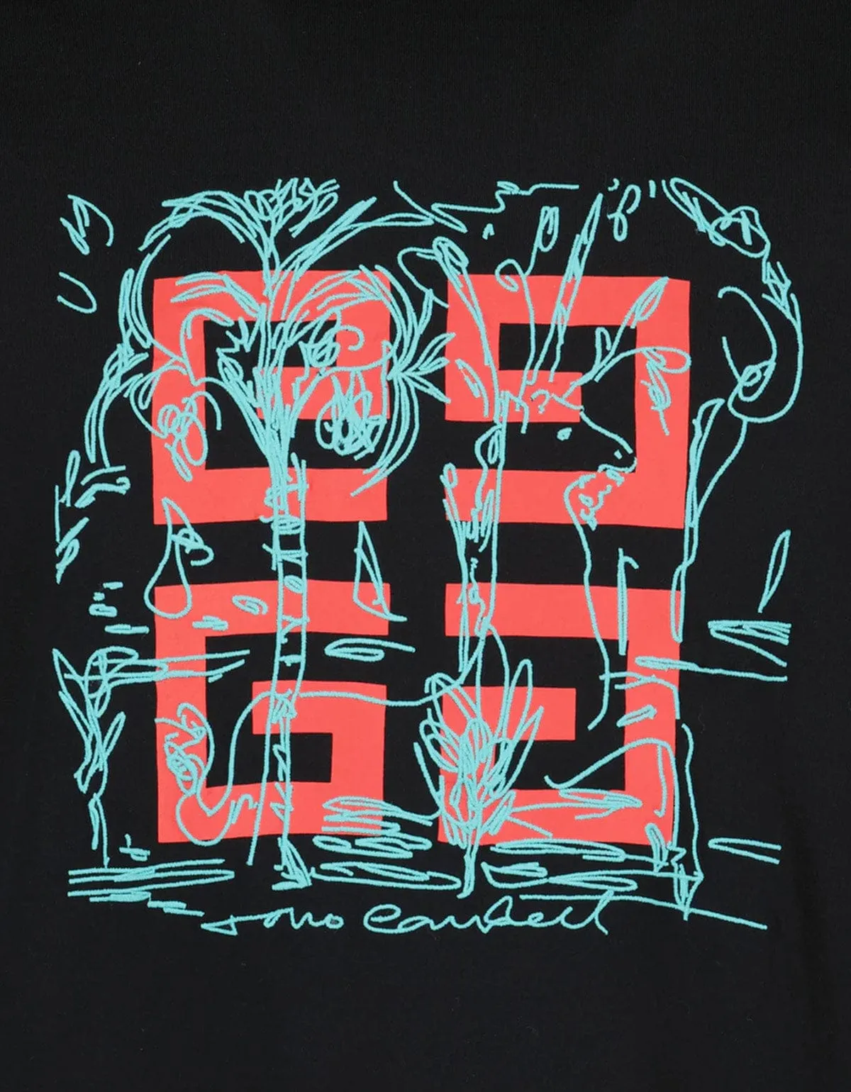 Givenchy Black 4G Logo Print T-Shirt sold by Zoo Fashions product image thumbnail 3