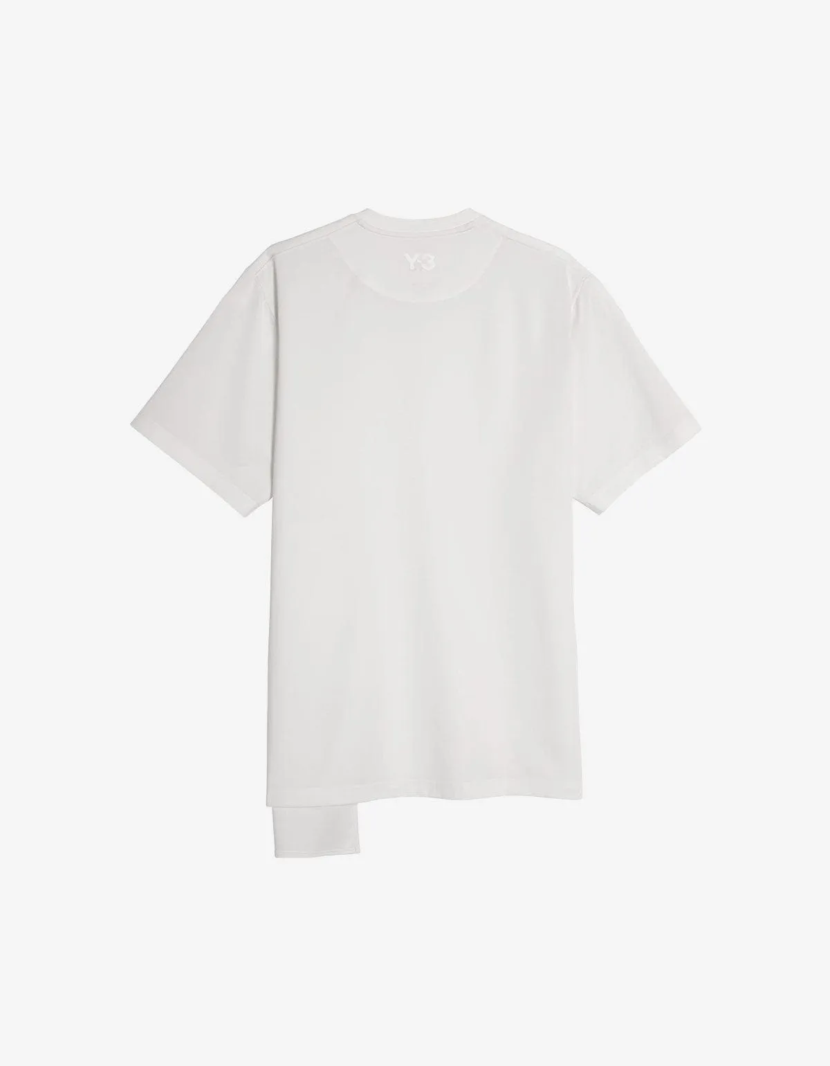 Y-3 White Premium Short Sleeve T-Shirt sold by Zoo Fashions product image thumbnail 3