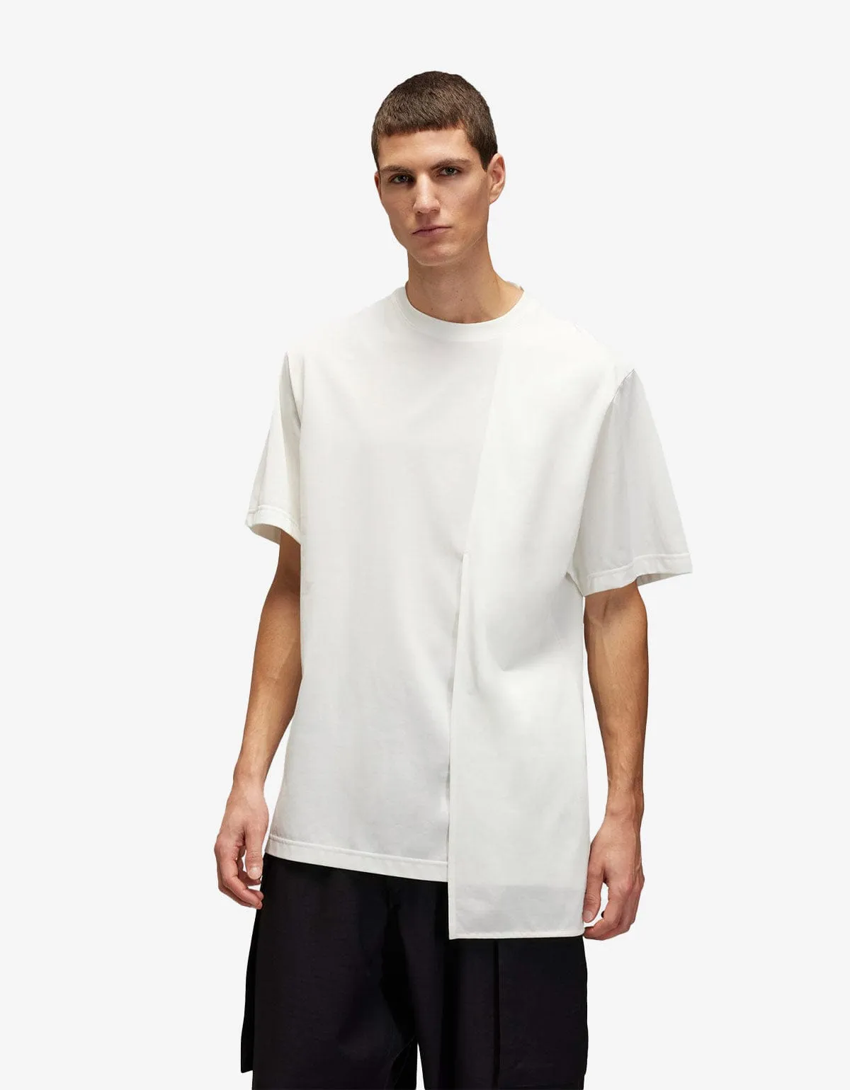 Y-3 White Premium Short Sleeve T-Shirt sold by Zoo Fashions product image thumbnail 2