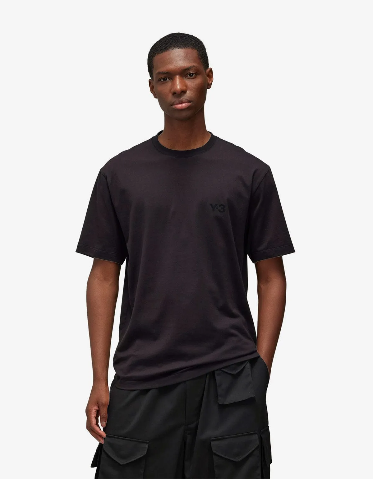 Y-3 Black Logo T-Shirt sold by Zoo Fashions product image thumbnail 2