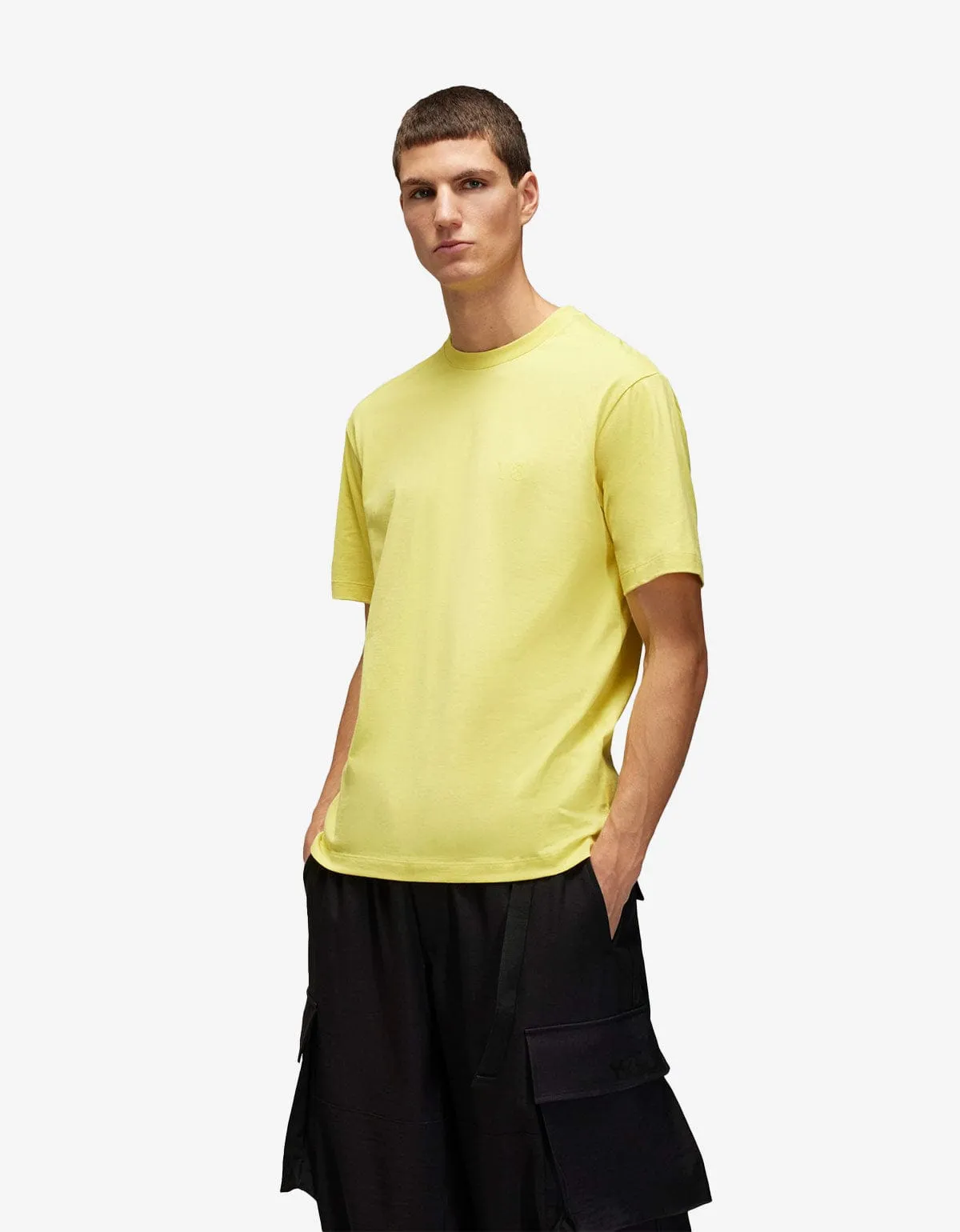 Y-3 Yellow Logo T-Shirt sold by Zoo Fashions product image thumbnail 2