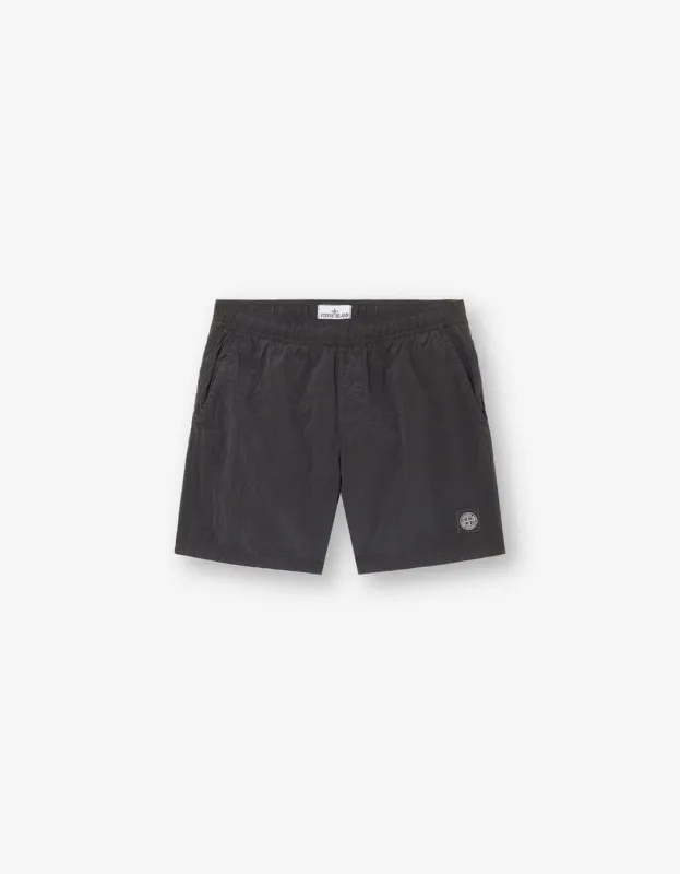Stone Island Black Nylon Metal Swim Shorts sold by Zoo Fashions
