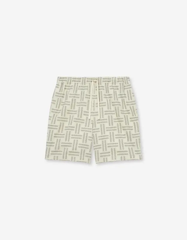 Kenzo Weave Tan Elasticated Short sold by Zoo Fashions