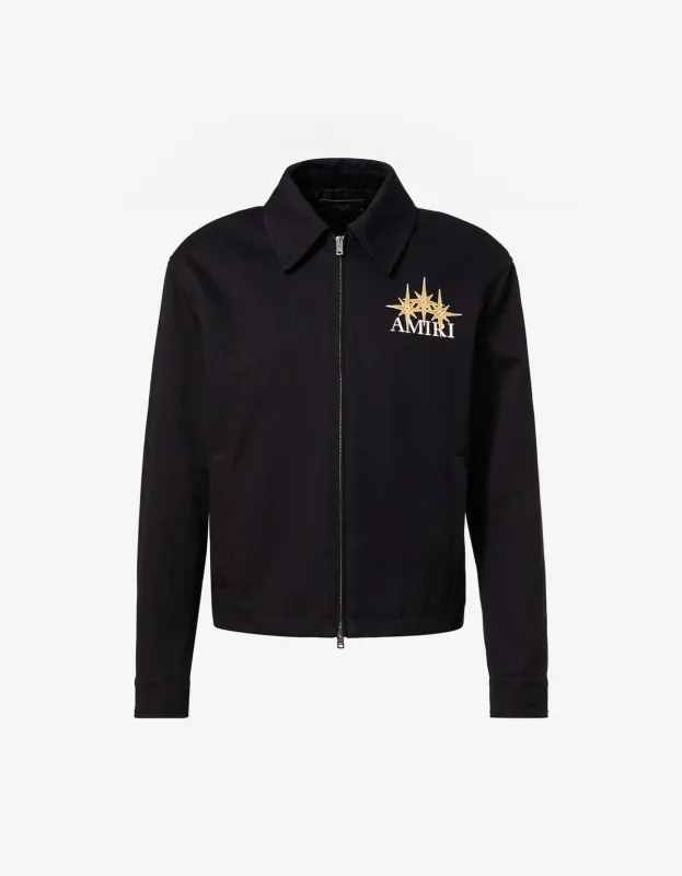 Amiri Black Starburst Zip Blouson sold by Zoo Fashions