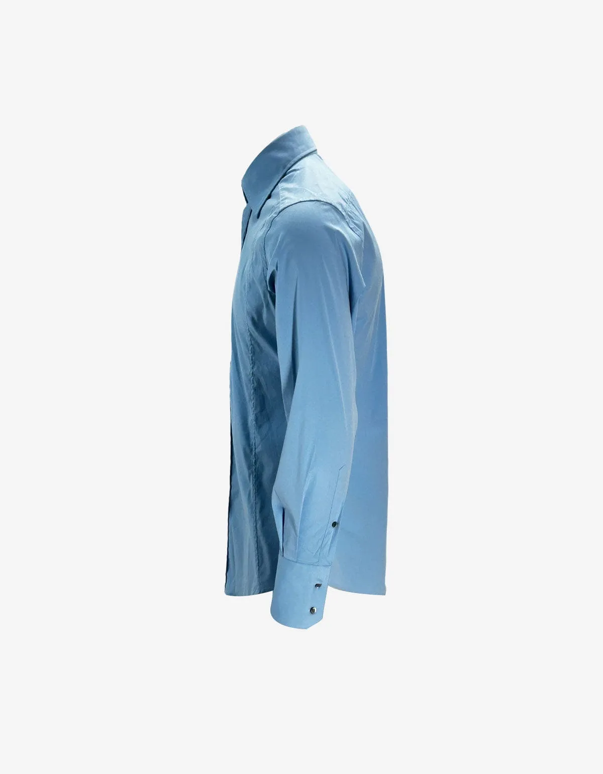 Gucci Blue Fitted Dress Shirt sold by Zoo Fashions product image thumbnail 2