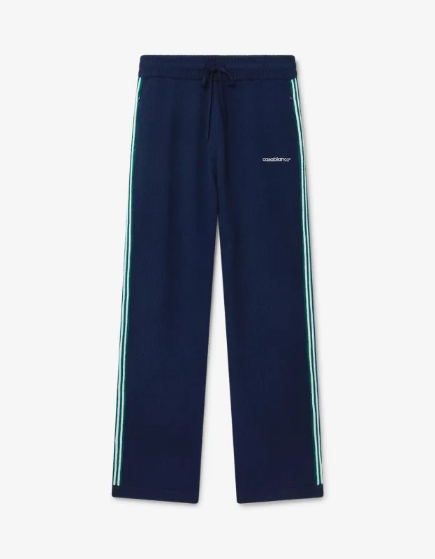 Casablanca Navy Blue Knit Tennis Trousers sold by Zoo Fashions