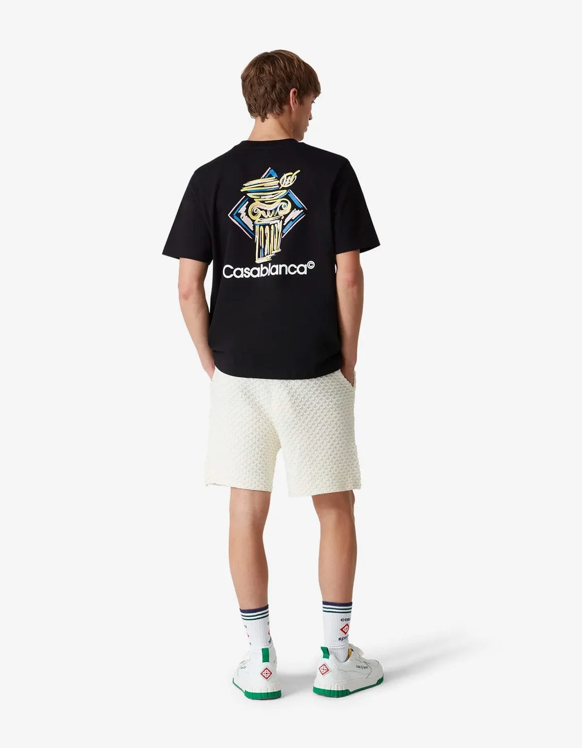 Casablanca Black Diamond Column Printed T-Shirt sold by Zoo Fashions product image thumbnail 2