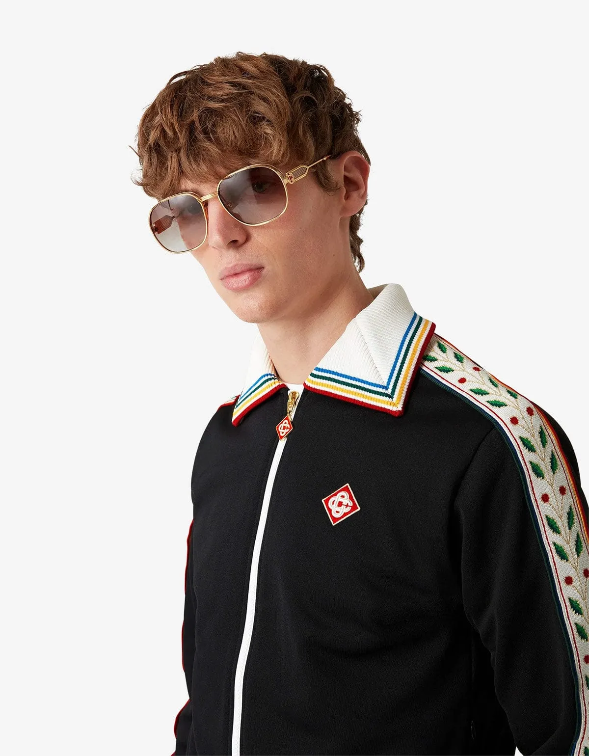 Casablanca Black Laurel Track Jacket sold by Zoo Fashions product image thumbnail 5