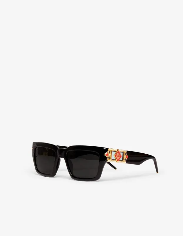 Casablanca Black The Square Metope Sunglasses sold by Zoo Fashions