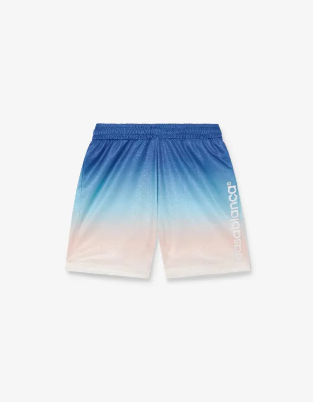 Casablanca Blue Gradient Football Shorts sold by Zoo Fashions