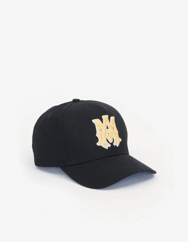 Amiri Black MA Logo Canvas Hat sold by Zoo Fashions