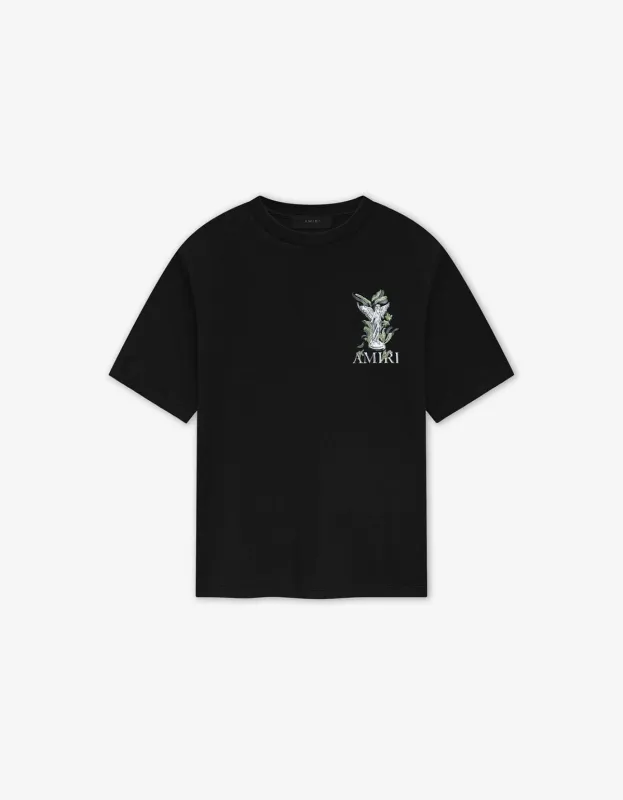 Amiri Black Garden Print T-Shirt sold by Zoo Fashions