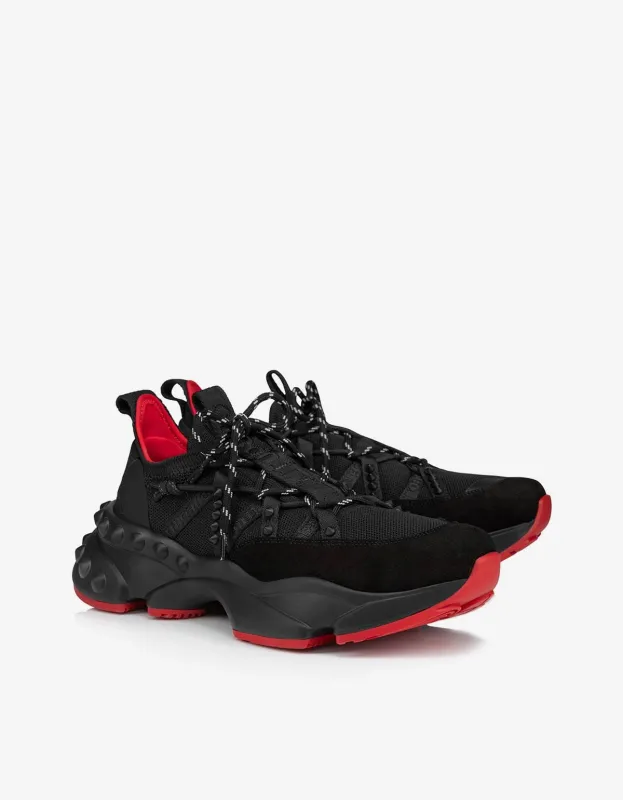 Christian Louboutin Trailnrun Black Running Trainers sold by Zoo Fashions