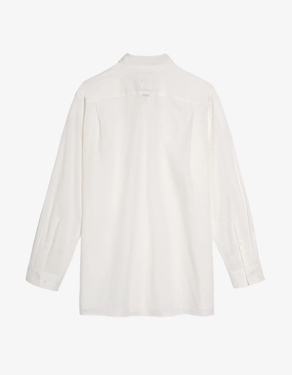 Y-3 White Pleated Pocket Shirt sold by Zoo Fashions product image thumbnail 2