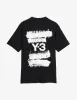 Y-3 Black Graphic Print T-Shirt sold by Zoo Fashions