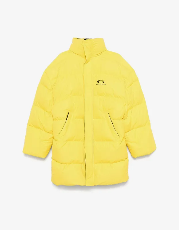 Balenciaga Yellow Loop Sports Icon Padded Coat sold by Zoo Fashions