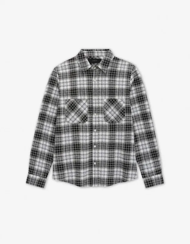 AMIRI Tye Die Flannel Check Shirts M アミリ AMIRI Frayed Checked Cotton-Flannel Shirt for Men | MR PORTER