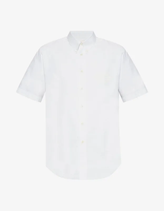 Givenchy White Logo Short Sleeve Shirt sold by Zoo Fashions