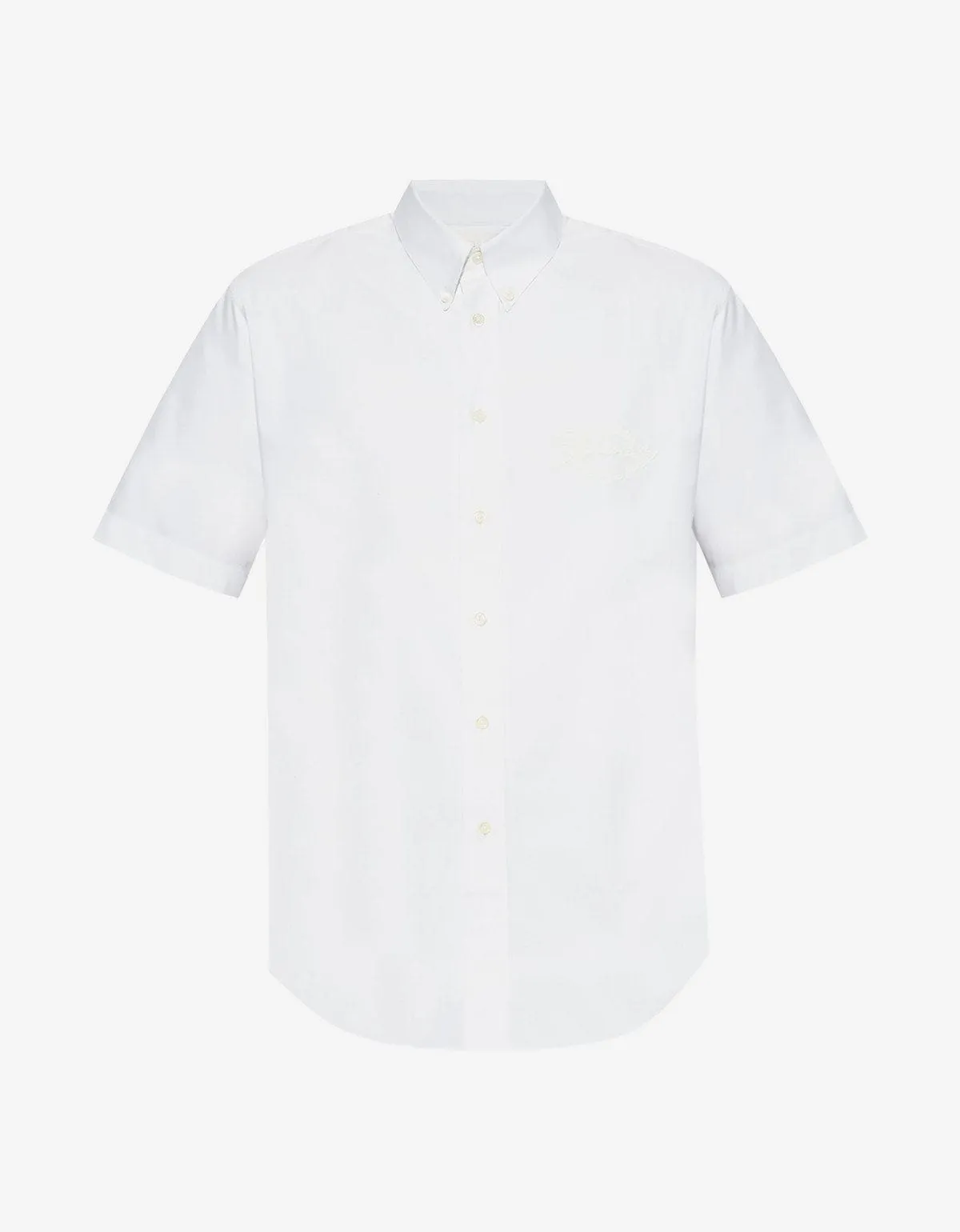 Givenchy White Logo Short Sleeve Shirt sold by Zoo Fashions
