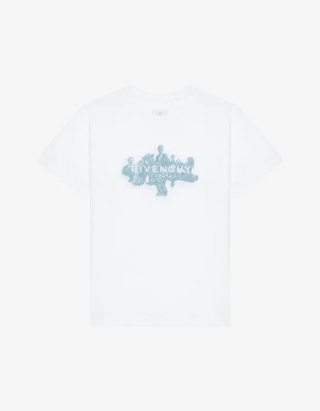 Givenchy White Reverse Logo Hubert Objects Print T-Shirt sold by Zoo Fashions
