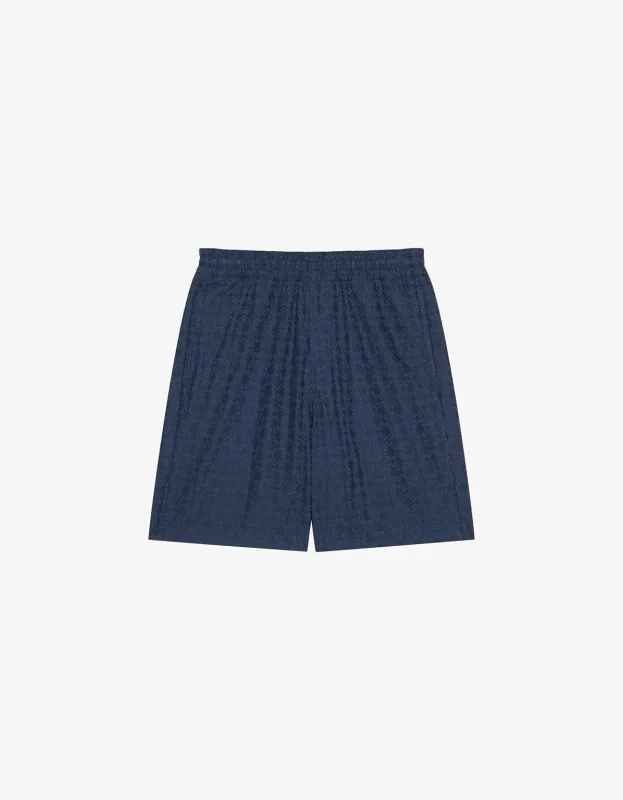 Givenchy Blue Monogram 72 Denim Shorts sold by Zoo Fashions