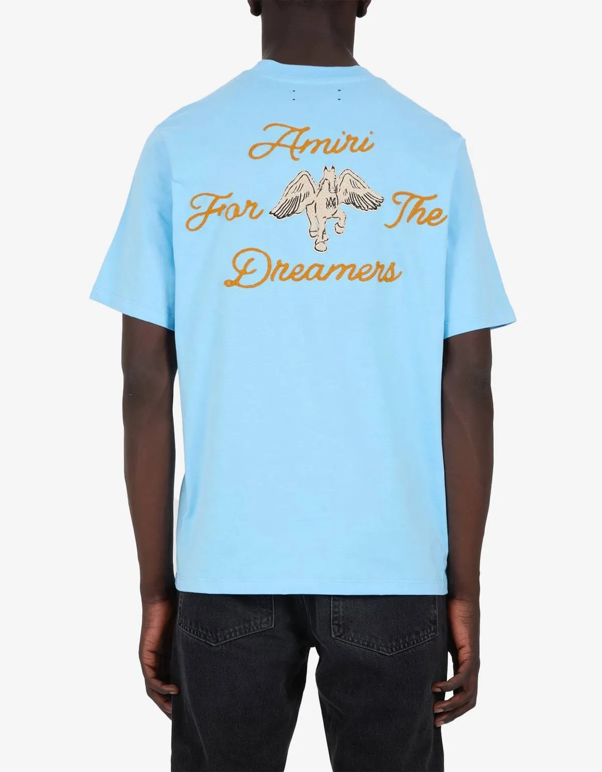 Amiri Blue Embroidered Dreamers T-Shirt sold by Zoo Fashions product image thumbnail 2