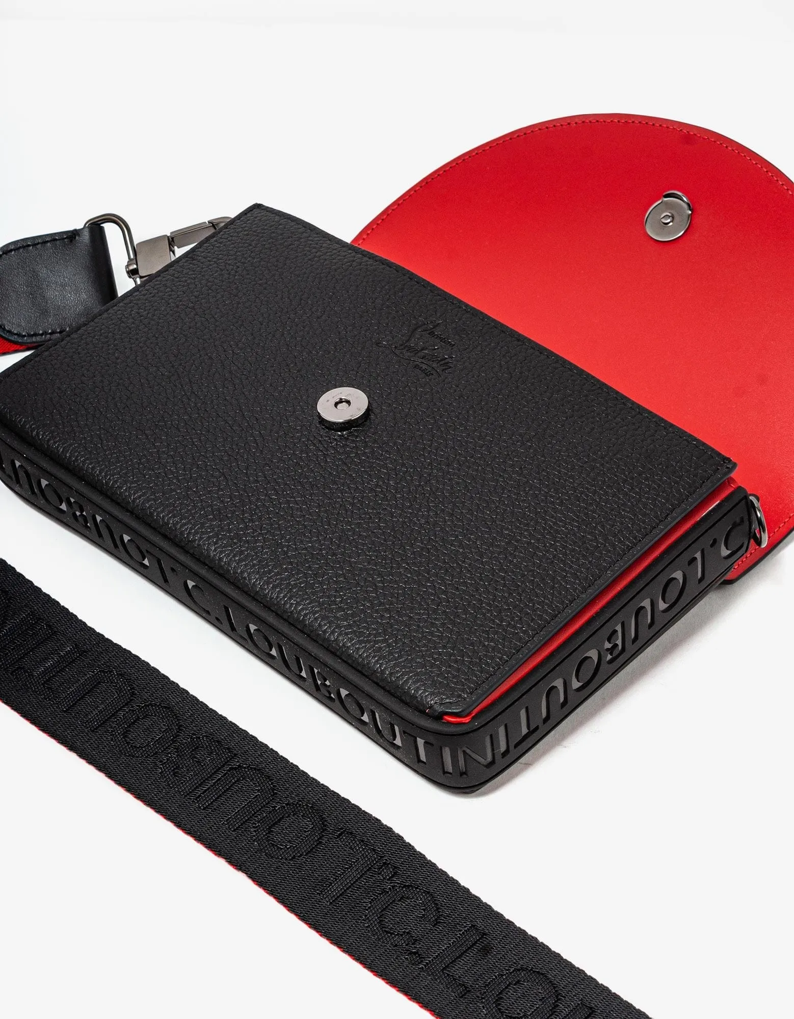 Christian Louboutin Black Funky Strap Wallet sold by Zoo Fashions product image thumbnail 4